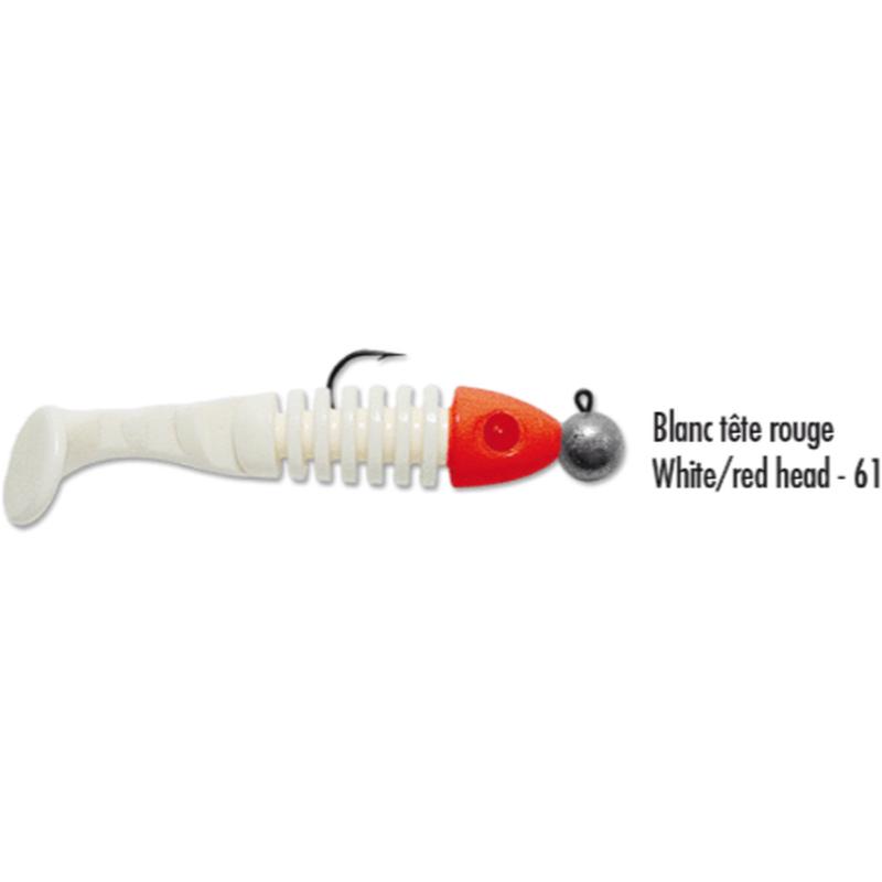 Delalande BTE Skeleton 8cm 7g White/Red Head