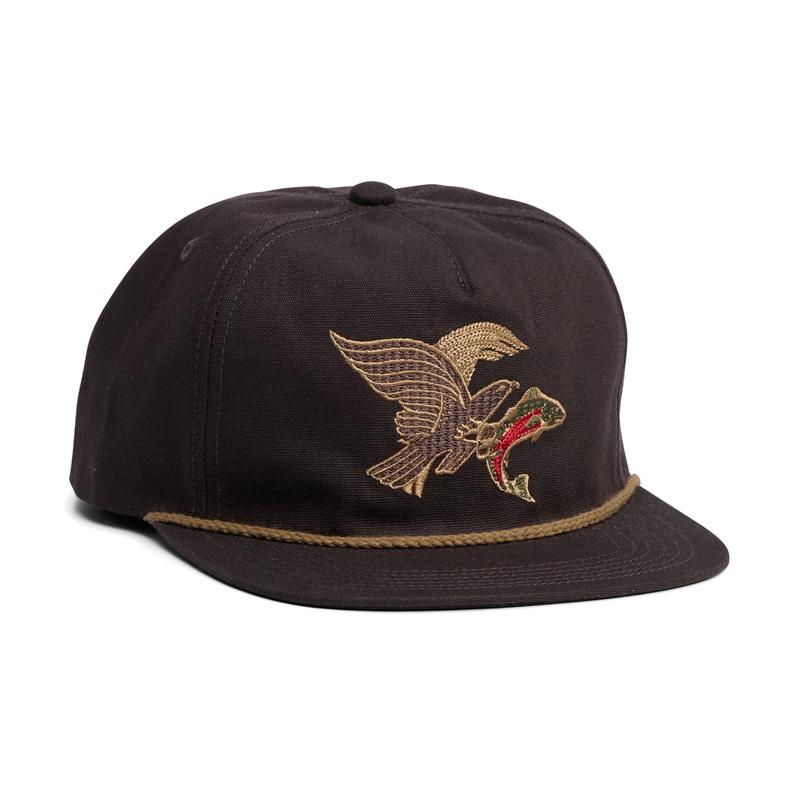 Howler Brothers Unstructured Snapback Hats - Osprey Prey : Black Twill
