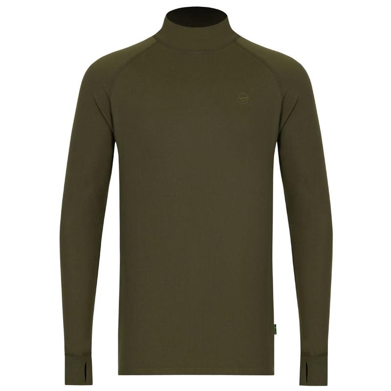 Korda Mock Neck Thermal LS Shirt Dark Olive