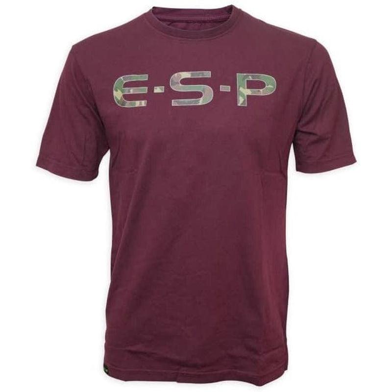 ESP T-Shirt Camo Logo Maroon 2XL