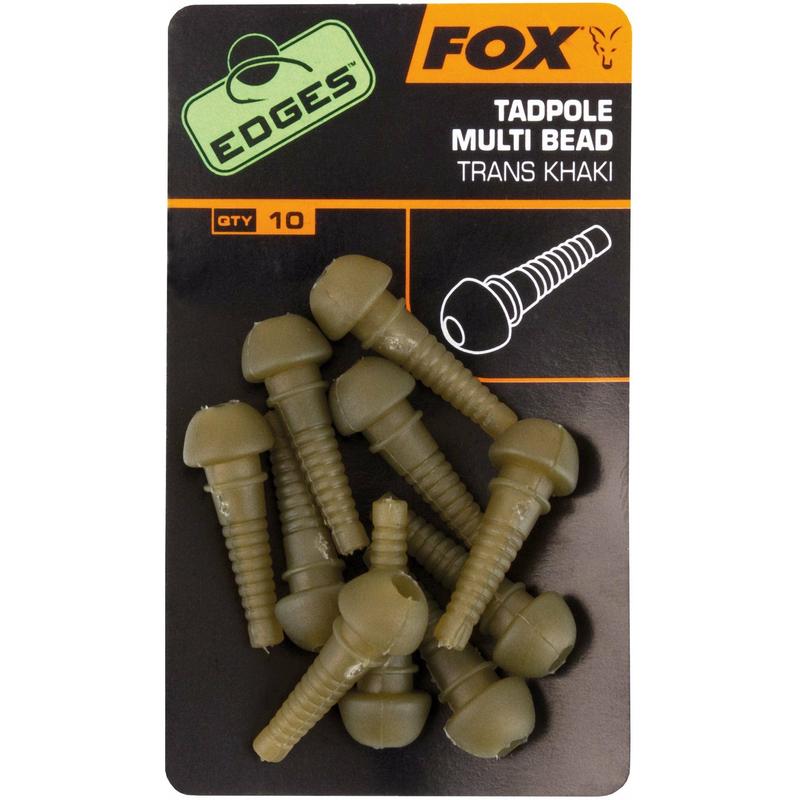 Fox Edges Tadpole Multi Bead x 10 khaki