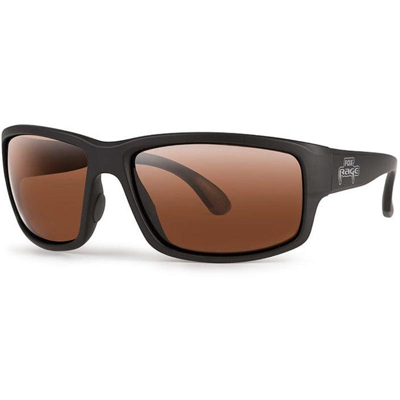 Fox Rage Grey Wrap Sunglasses - Brown Lens Silver Mirror