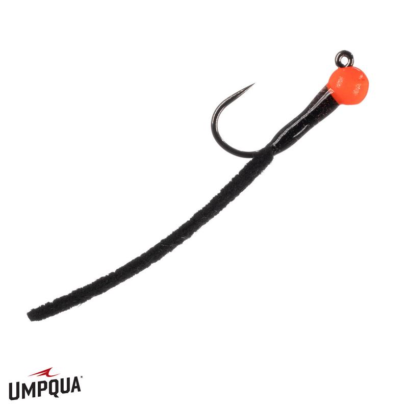 Jigged Leather Leech - Black/Orange - Size 10