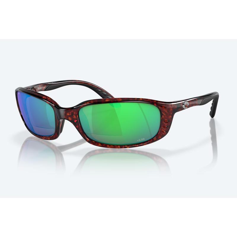 Costa Brine Readers  - Tortoise/Green Mirror - 580P +2.50