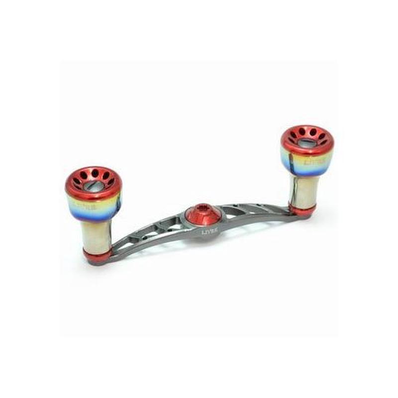 LIVRE FullComp Crank Right Handle For Shimano 100 (Gunmetal P Red G) 4580354499058