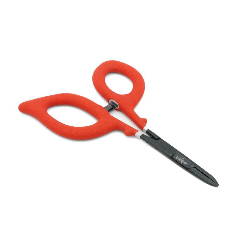 Umpqua River Grip PS Scissor Clamp Straight 6" - Red