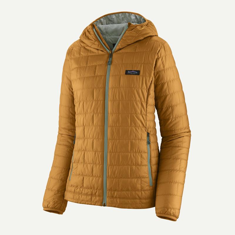 Patagonia Women's Nano Puff Fitz Roy Trout Hoody - Raptor Brown