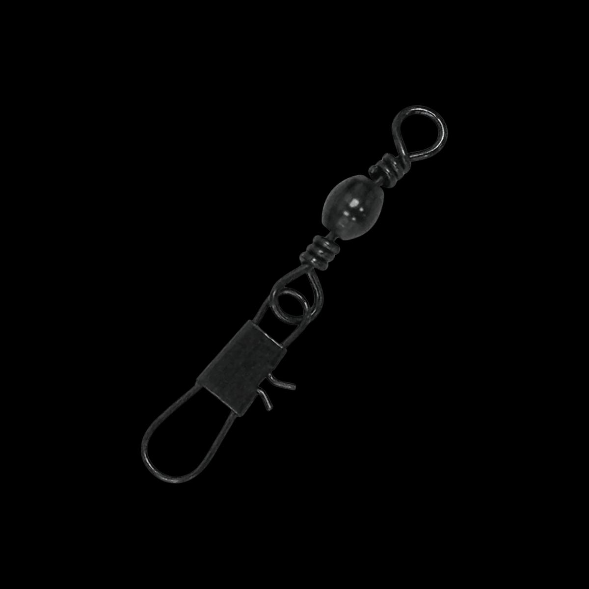 EAGLECLAW BARREL SWIVEL INTERLOCK SNAP 5PK BLACK SIZE #5