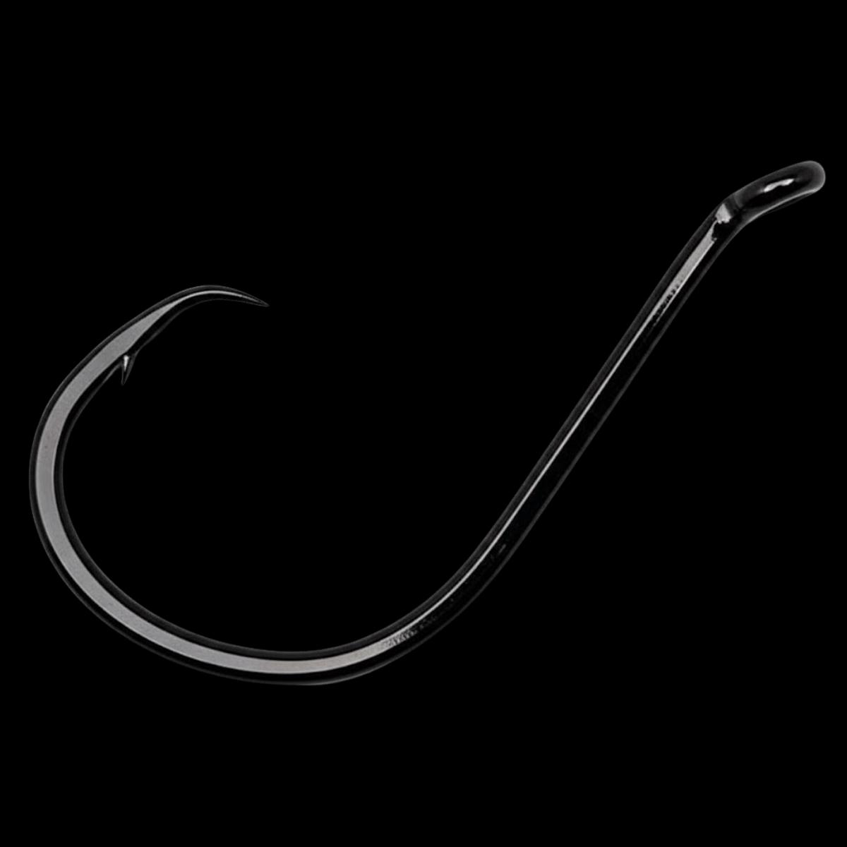 GAMAKATSU OCTOPUS OFFSET POINT CIRCLE HOOK 8PK - BLACK SIZE 2