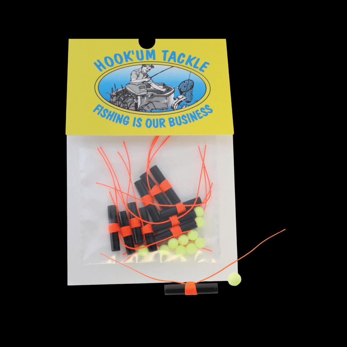 HOOKUM BOBBER STOP WITH BEADS 3PACK - ORANGE