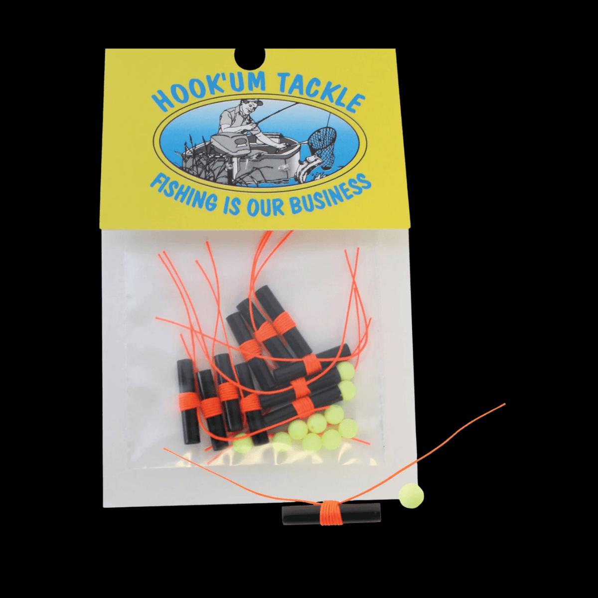 HOOKUM BOBBER STOP WITH BEADS - 40PACK - ORANGE