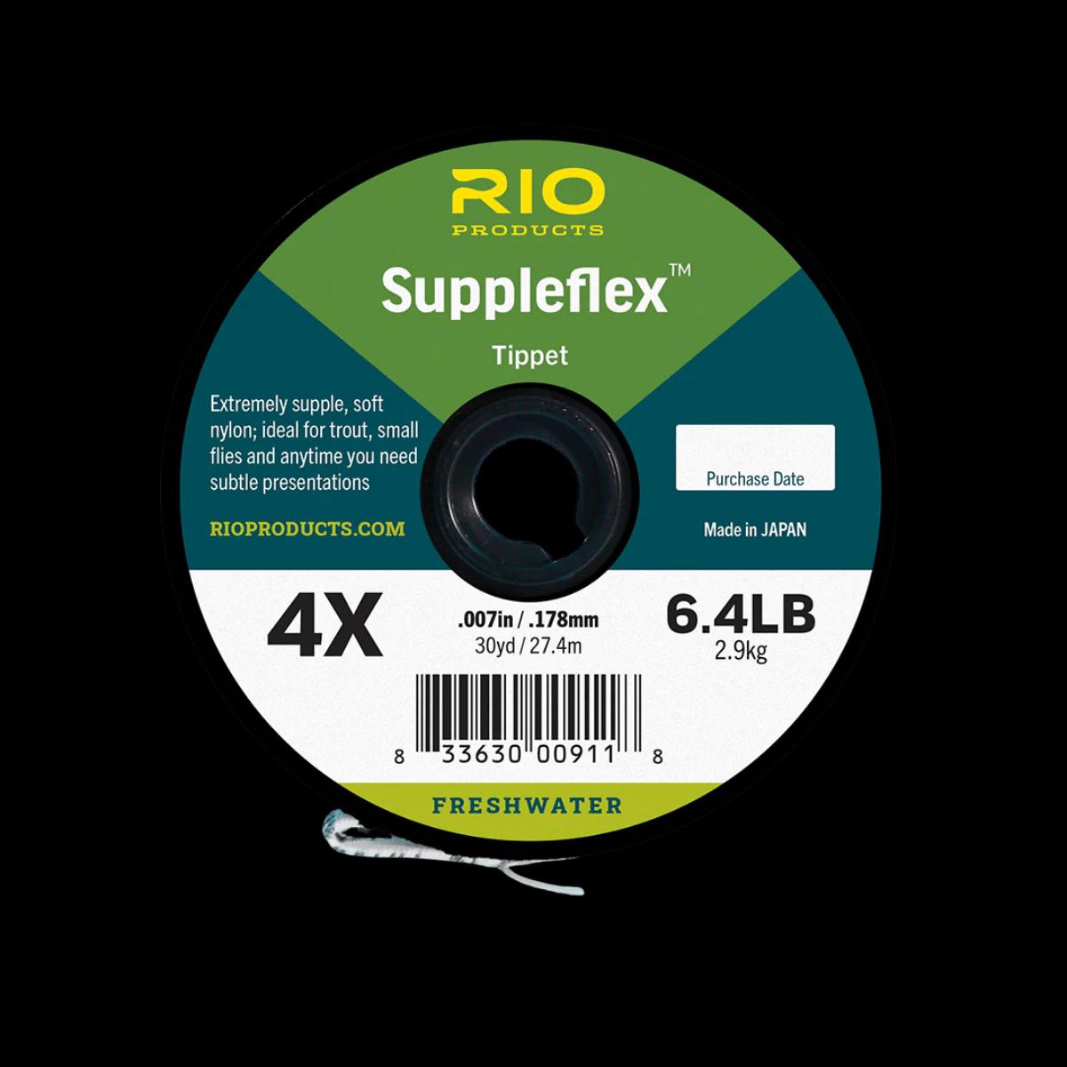RIO SUPPLEFLEX TIPPET - 4X - 6.4lb TEST