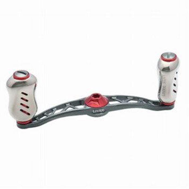 LIVRE Crank Feather 100 For right-handed For Daiwa (Gunmetal P Red G) 4580421719621