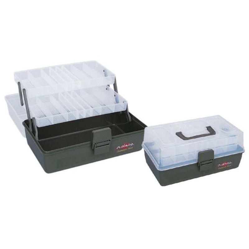 MIKADO Tackle Box - Plastic Box ABM 304 Dark (30x17x14cm)