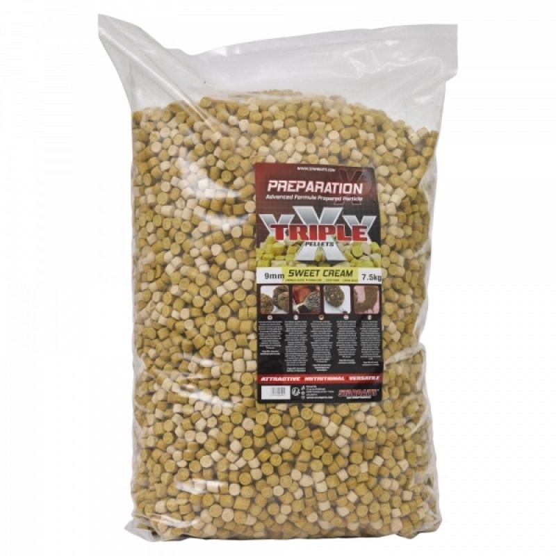 Starbaits Prep X Triple X Pellets Cream 9mm - 7.5kg