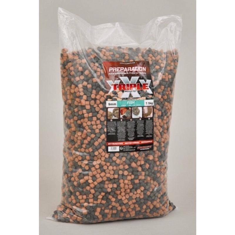 Starbaits Prep X Triple X Pellets Fish 9mm - 7.5kg