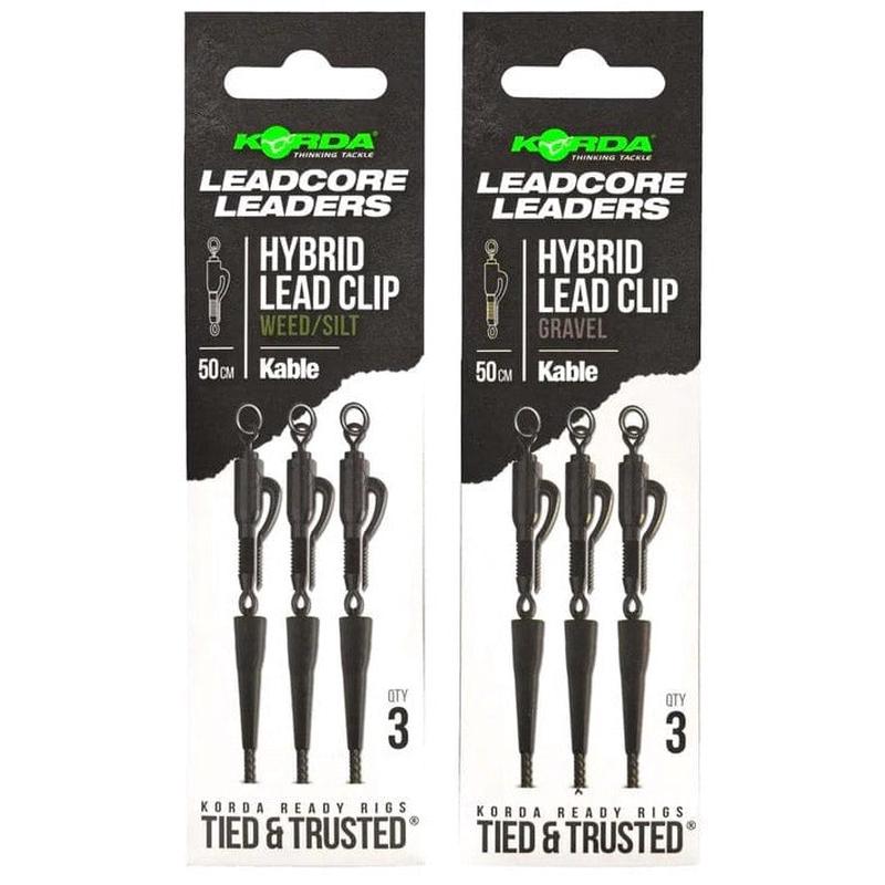 Korda Kable Leadcore Leader Hybrid Lead Clip 50cm