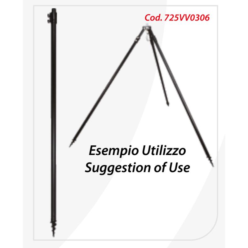 MILO Telescopic Bankstick Aluminium 100180 cm