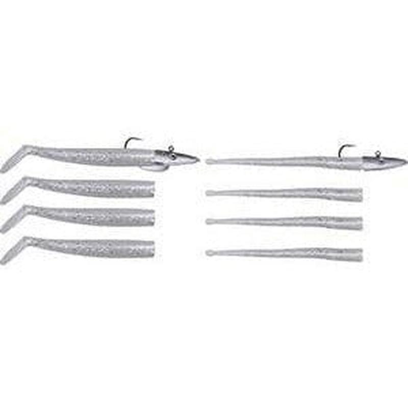 Savage Gear Mini Sandeel Kit 10pcs (1+1+4+4) Glow