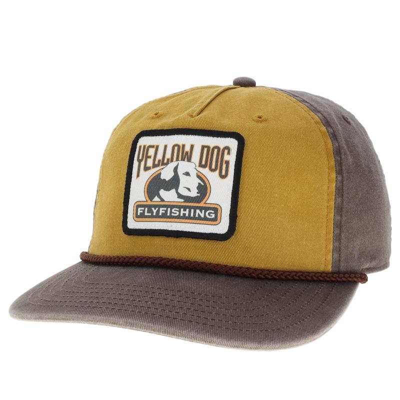 Yellow Dog Skully Hat - Mustard/Brown