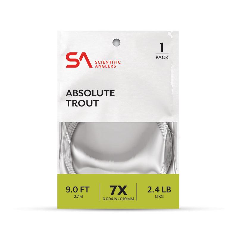 Scientific Anglers Absolute Trout 7.5' Leader - Single Pack