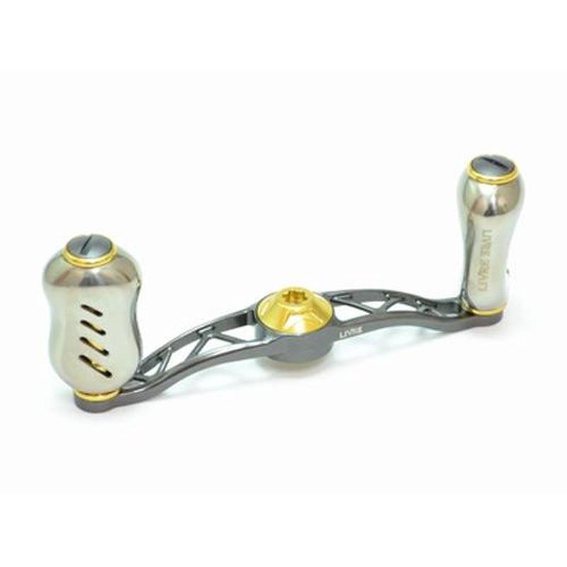 LIVRE Crank Feather 90 For right-handed For Shimano (Gunmetal P Gold G) 4580354499843