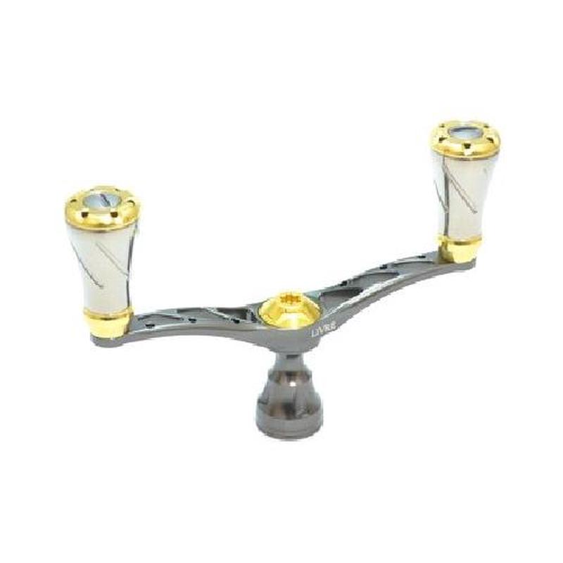 LIVRE Wing D handle Pitch 98mm Fortenob For Shimano S3 Gunmetal P Gold G 4580354506824