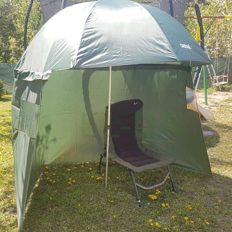 Casted Fishing Shelter 2.5m with Skirt, Semi-Closable