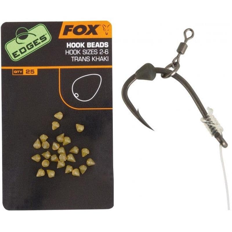 Fox Edges Hook Bead x25 2-6 Khaki