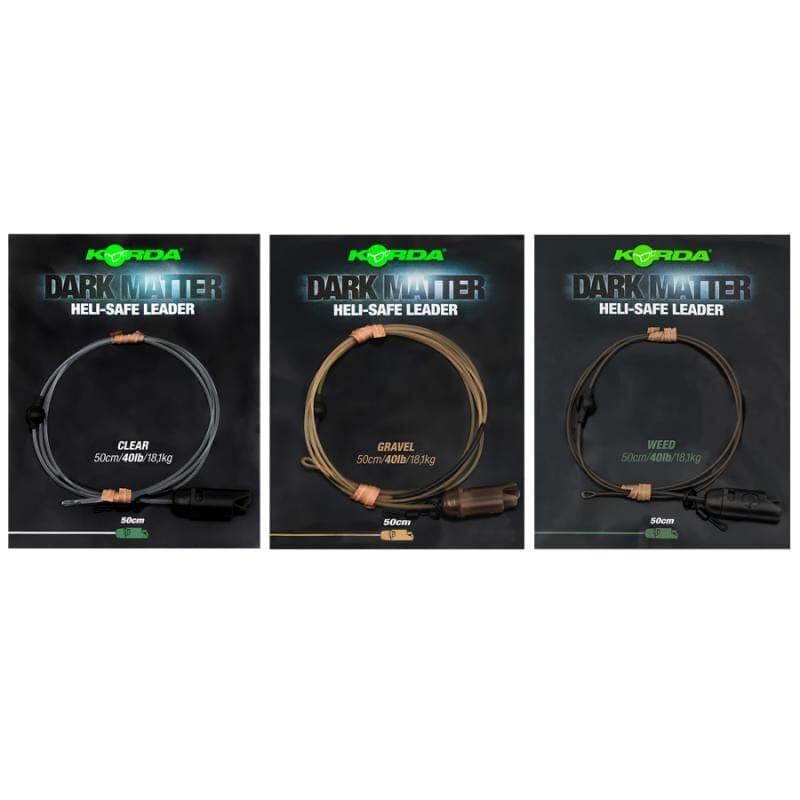 KORDA Dark Matter Leader Hell Safe 40lb 50cm