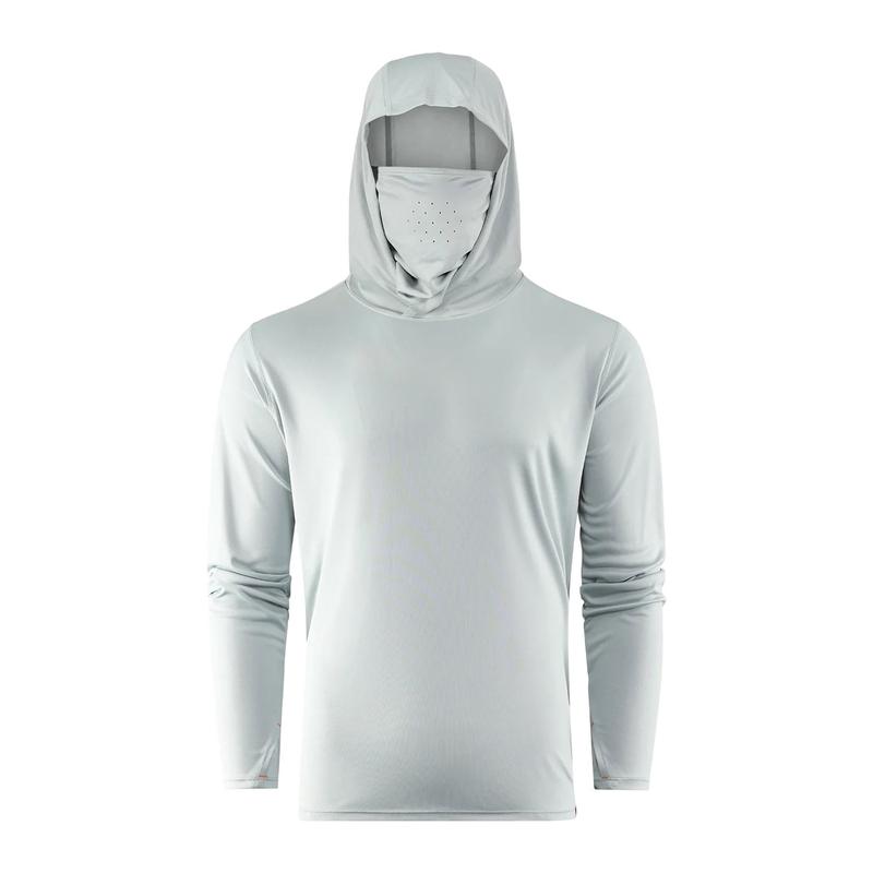Grundens Tough Sun Masked Hoodie - Iceberg