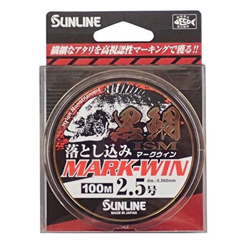 SUNLINE KURODAI ISM dropping KURODAI MARK-WIN 2.5 No.100m only Fishing Line 4968813536481