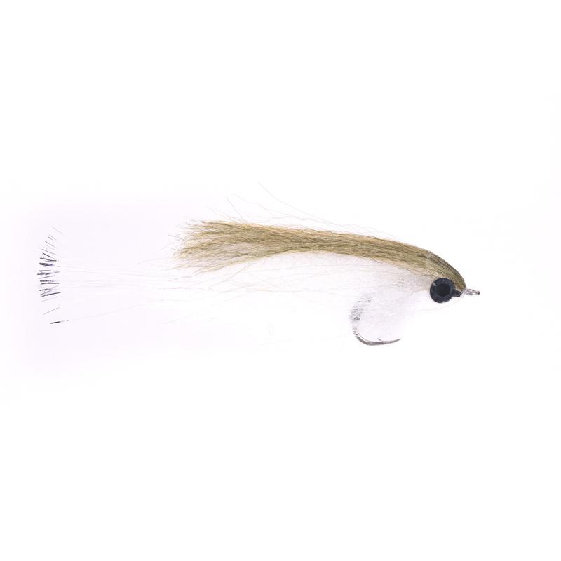 Theo's Boom Box Baitfish - Olive/Tan - Size 6/0