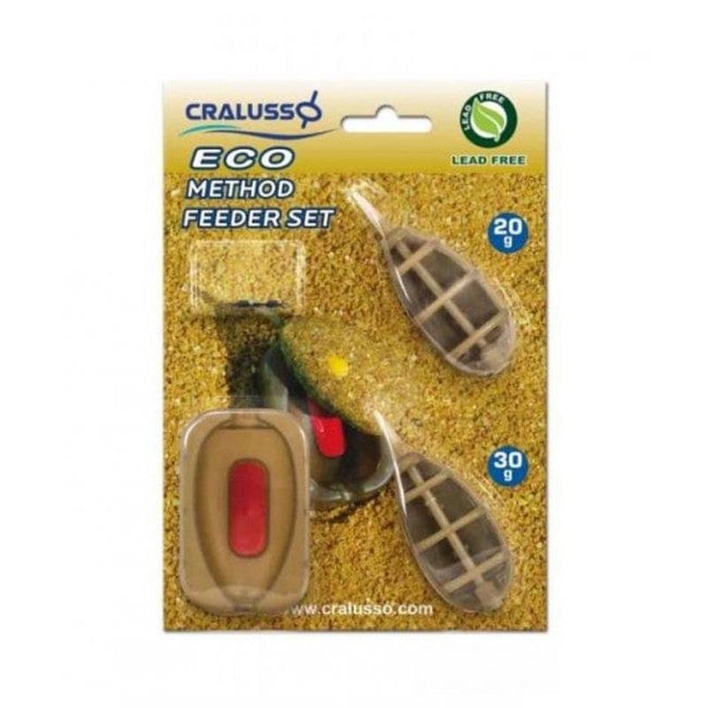 Cralusso Eco Method Feeder Set 20g & 30g with Mould and 2x Swivels