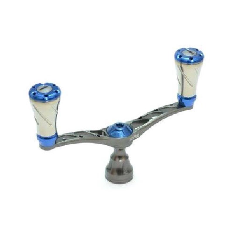 LIVRE Wing D handle Pitch 98mm Fortenob DS For right-handed Gunmetal P Blue G 4580354506916