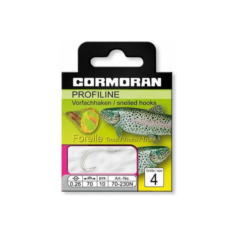 Cormoran PROFILINE Trout Hooks to Nylon 230N - Nickel