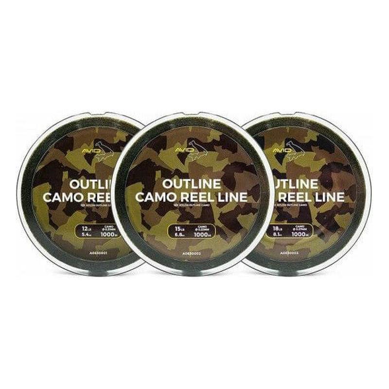 Avid Carp Outline Camo Reel Line 1000m