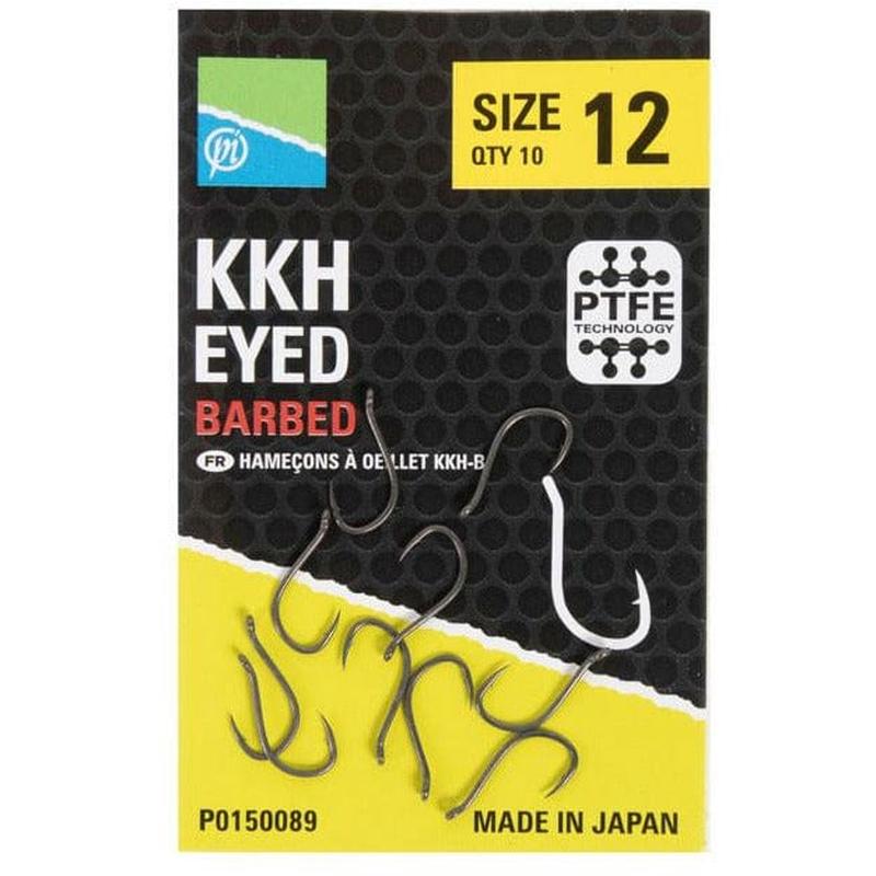 Preston KKH Barbed Hooks - Eyed