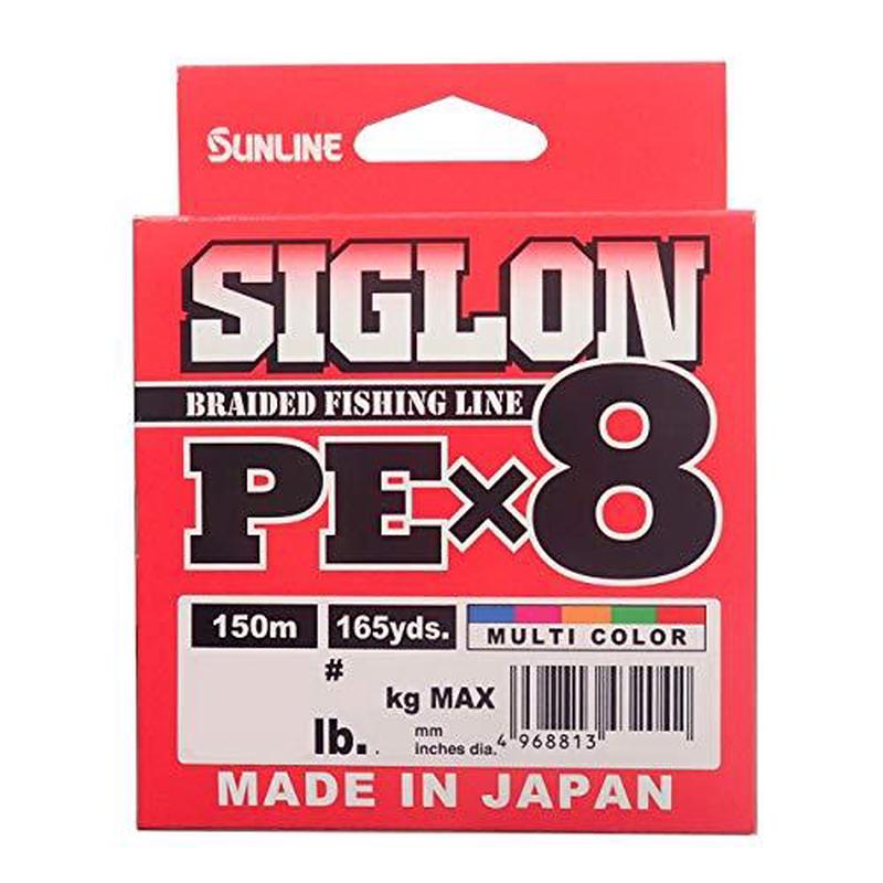 SUNLINE SIGLON PE X8 150m #0.6 / 10lb Multicolor PE Braid 4968813431984