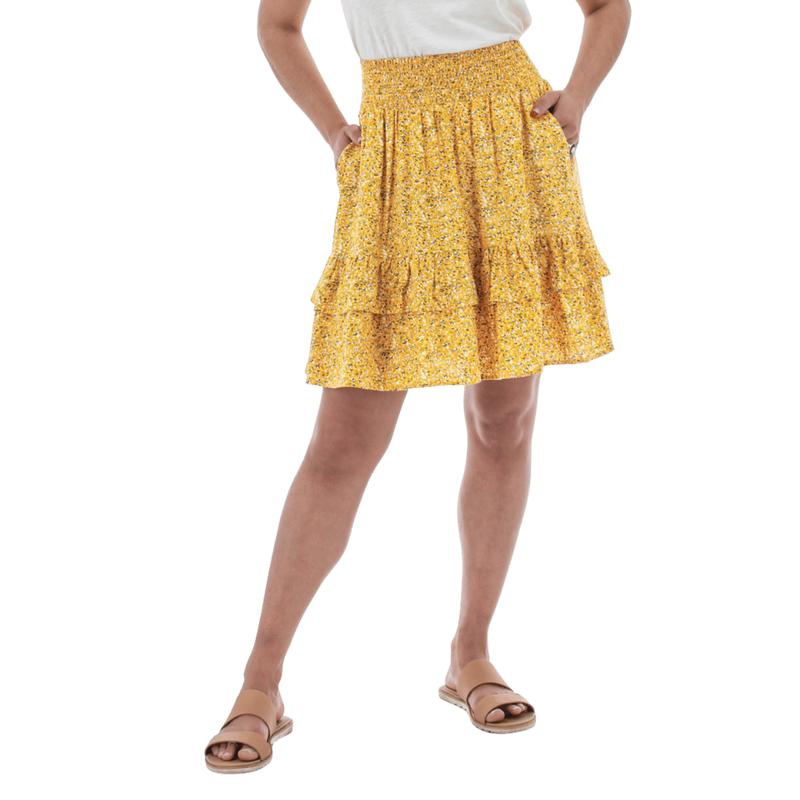 AVENTURA WOMEN'S DELL TENCEL MODAL SKIRT - GOLDEN CREAM
