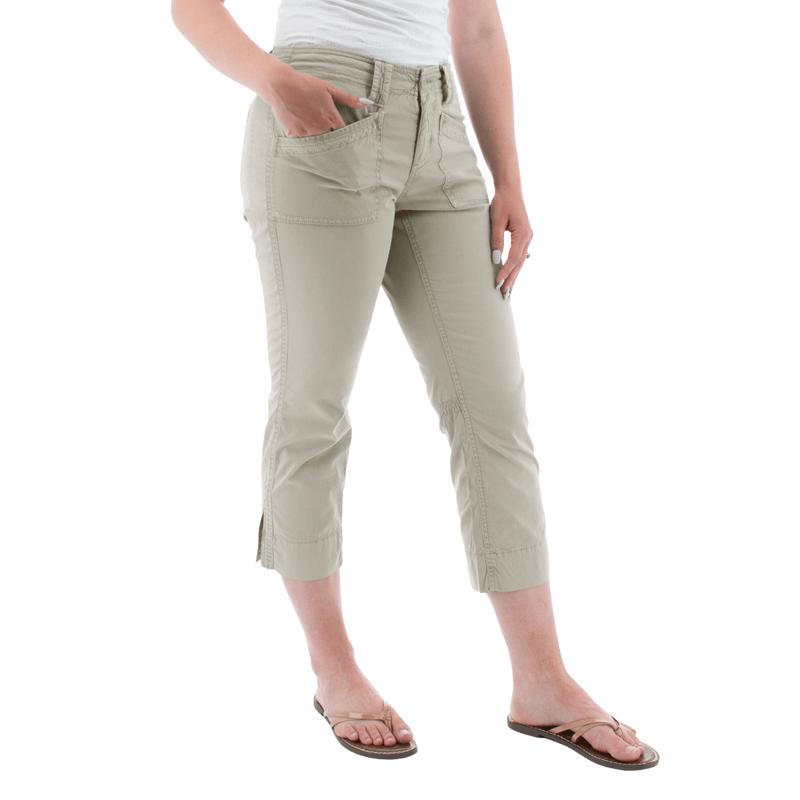 AVENTURA WOMEN'S ARDEN ORGANIC CROP PANTS - QUARRY