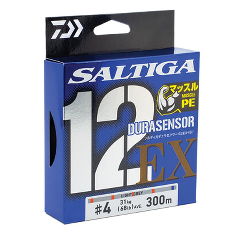 Daiwa SALTIGA 12EX Si3+ Braid Fishing Line 300m Grey