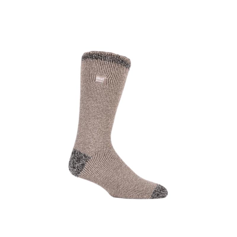 HEAT HOLDERS TWIST SOCKS - CLAY/BLACK TWIST
