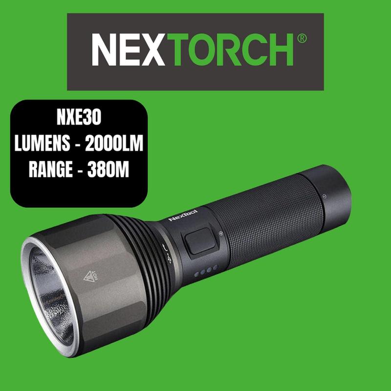 Nextorch E30 Rechargeable Flashlight - 2000 Lumen Long-Range Torch