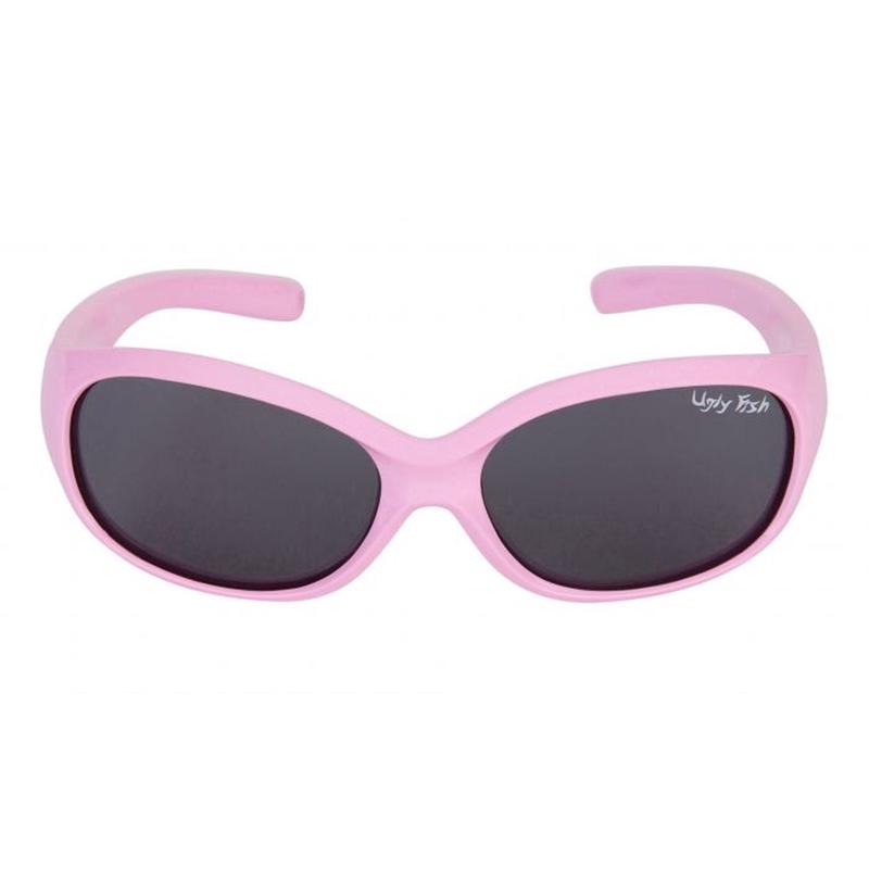 Ugly Fish Polarised Unbreakable Toddler Sunglasses - Pink Frame, Smoke Lens