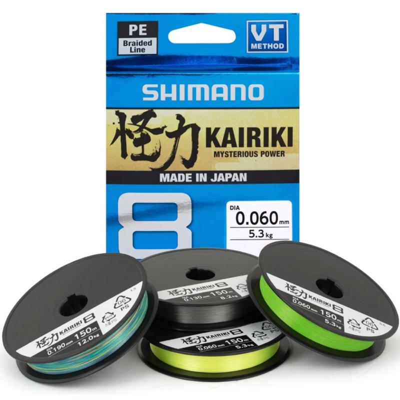 Shimano KAIRIKI 8 BRAIDED LINE 150m YELLOW Fishing Line