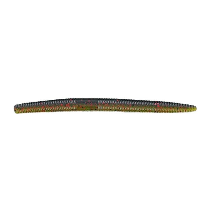 YAMAMOTO SENKO WORM 10 PK - 5''- WATERMELON RED FLAKE LIGHT WTRMLN RD BLK FLAKE