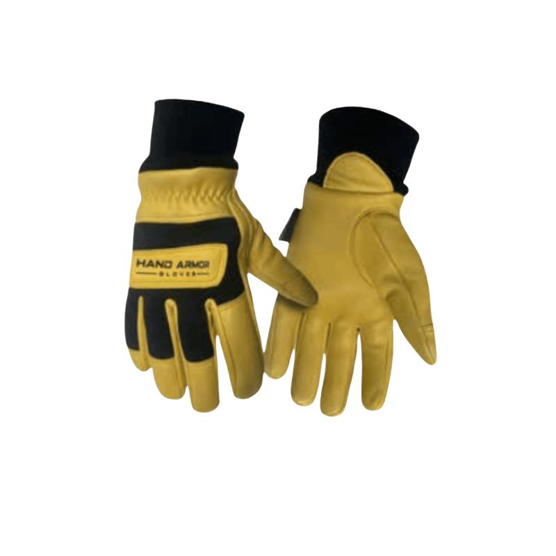 NORTH STAR FUR PRO PREMIUM LEATHER GLOVE KNIT WRIST - TAN