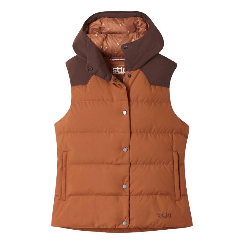 STIO WOMEN'S TURNBOLT DOWN VEST - MUSTANG/GRIZZLY PAW