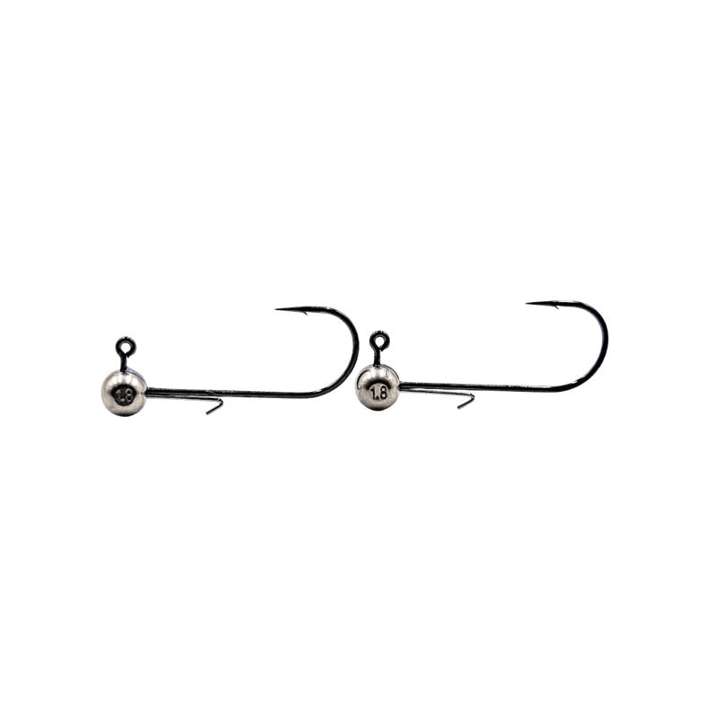 WIDOW MAKER LURES ROUND TUNGSTEN JIG HEAD 2PK - NICKEL